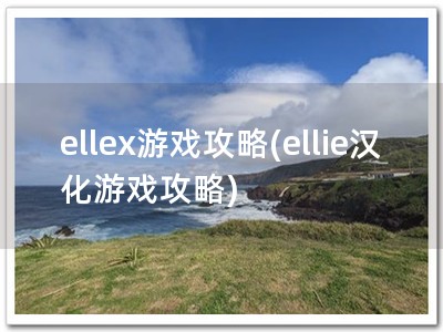 ellex游戏攻略(ellie汉化游戏攻略)